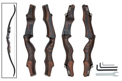 Oak Ridge RISERS HUNTING BOWS ILF WOOD SHADE V1 19" UMBER with LIMB ALIGNMENT SYSTEM